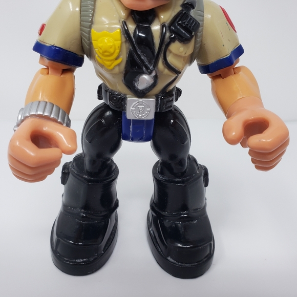 Mattel Rescue Heroes Night Patrol Captain Cuffs Police Toy Figure - Picture 6 of 16